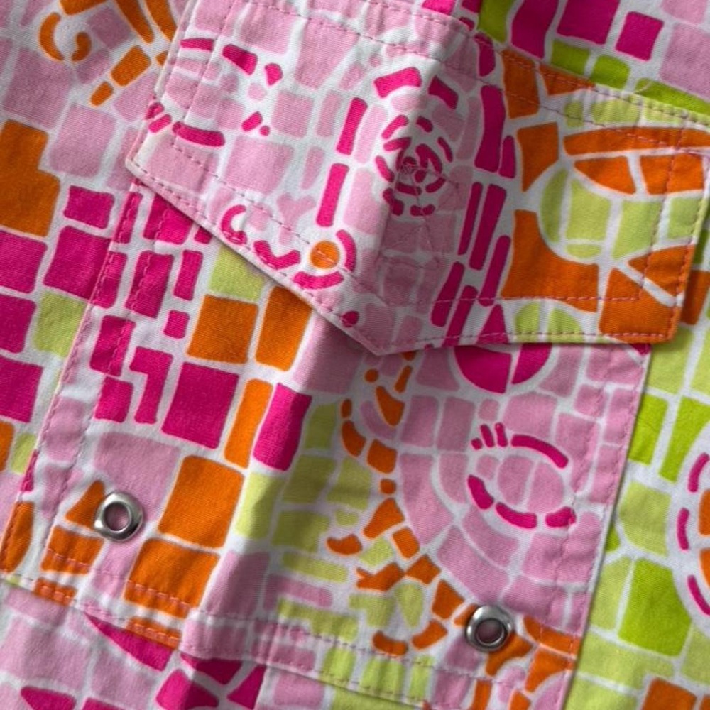 Lilly Pulitzer multicoloured mosaic print colorful capri pants - Picture 5 of 6